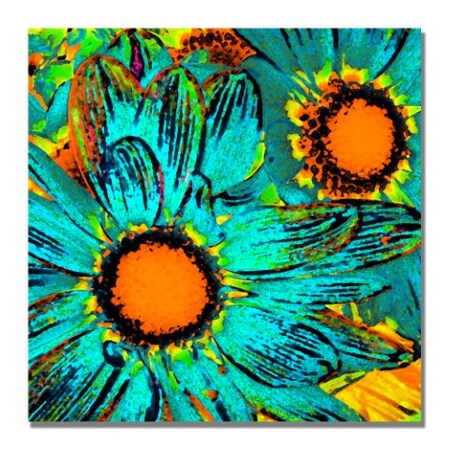 Trademark Fine Art Amy Vangsgard 'Pop Daisies' Canvas, 35x35 AV0071-C3535GG